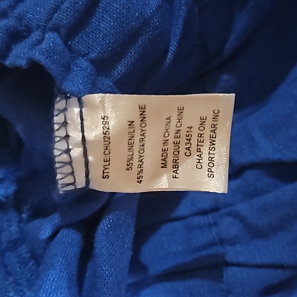 Jules&Leopard Women Casual Cargo Pants 👖 Drawstring Elastane Waist Size XS/TP - Picture 16 of 16